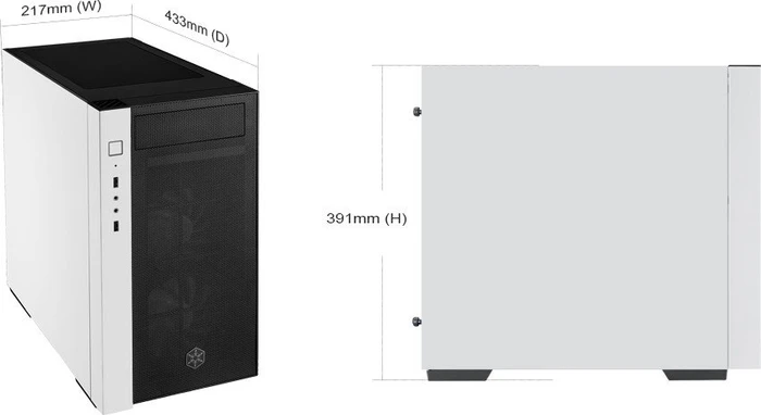 SilverStone Redline Series RL08, rot/schwarz, Glasfenster