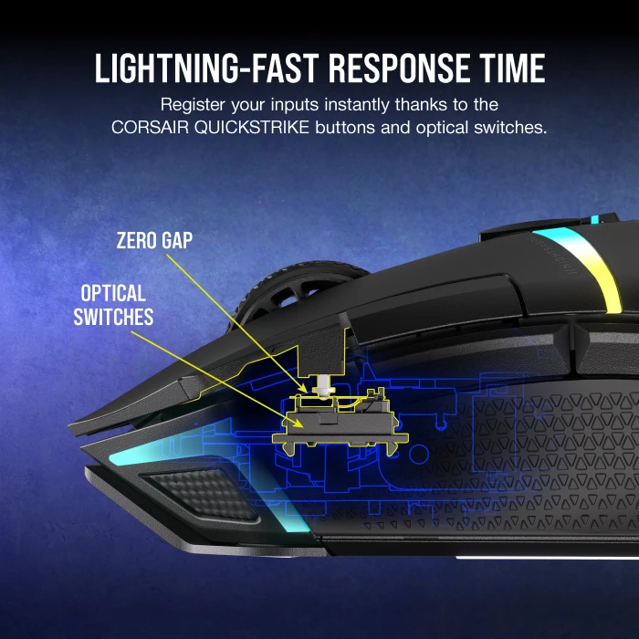 Corsair Gaming Nightsabre Wireless Mouse, USB/Bluetooth
