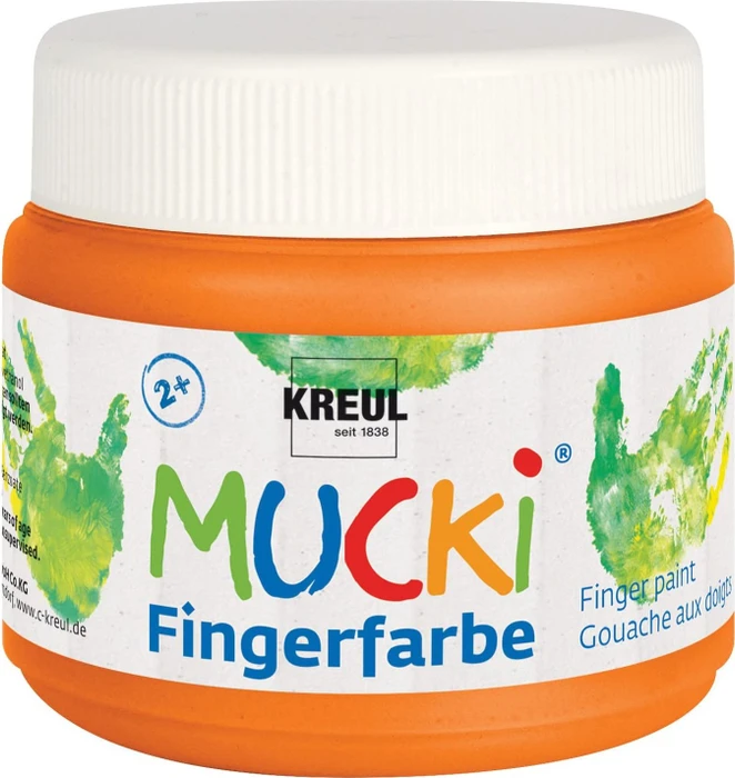 Kreul Mucki Fingerfarbe, orange, 150ml