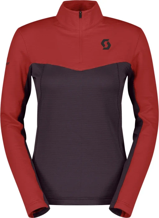 Scott Defined Light Funktionsshirt langarm power red/rich purple (Damen)