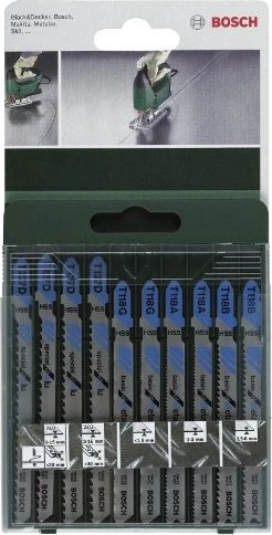 Bosch DIY Stichsägeblatt-Set, 10-tlg.