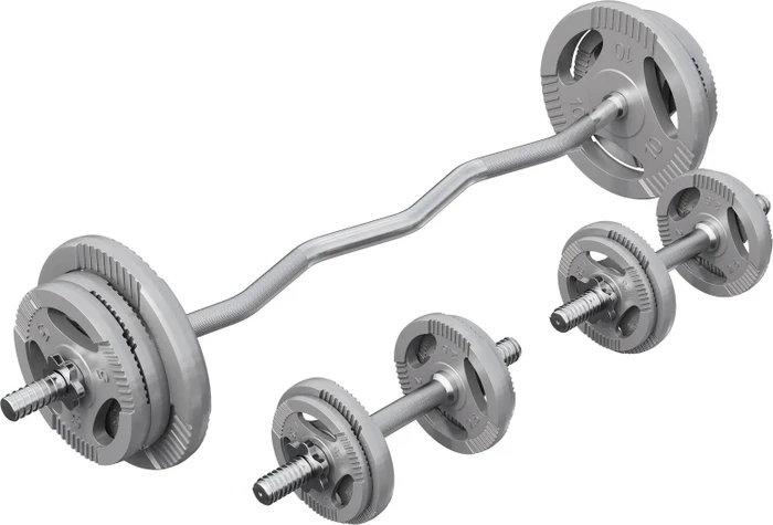 Gorilla Sports Gusseisen Gripper Sternverschluss Sz-Curl Set 70kg