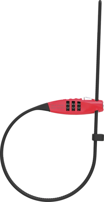 ABUS Combiflex Travelguard 45cm Kabelschloss, Zahlenkombination rot