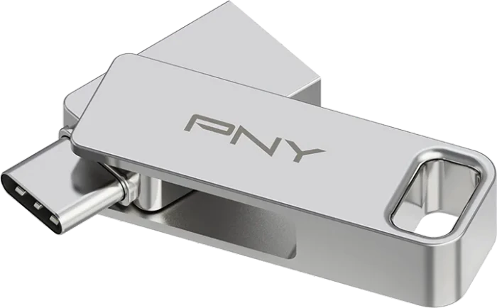 PNY Duo-Link Dual Flash Drive 128GB, USB-A + USB-C, USB 3.2 Gen 1×1