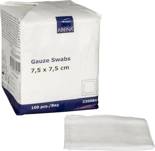 Abena Curi Med Mullkompressen unsteril, 7.5 x 7.5cm, 100 Stück