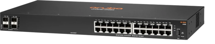 HPE Aruba CX 6100 Series Rackmount Gigabit Managed Switch, 24x RJ-45, 4x SFP+