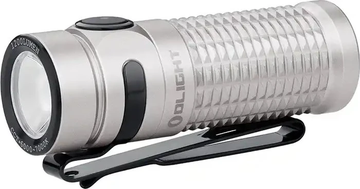 OLight Baton 3 Taschenlampe sandgestahlt