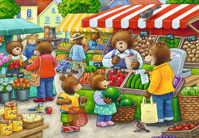 Ravensburger Puzzle Komm wir gehen einkaufen