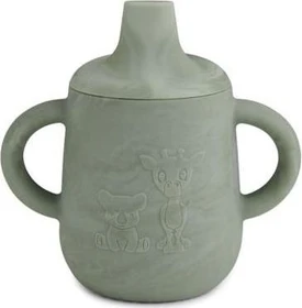 nuuroo Aiko Trinkbecher mit Trinkaufsatz, 140ml, light green mix