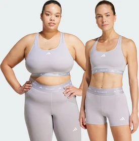 adidas TECHFIT Medium-Support Sport-BH glory grey (Damen)