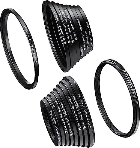 K&F Concept 18in1 Stepping Ring Adapterring All in One Set