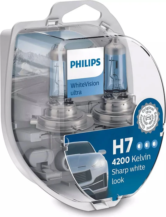 Philips WhiteVision ultra H7 55W, 2er-Pack Box