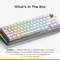 Glorious GMMK 3 Pro HE Wireless 65% Pre-built Gaming Keyboard, silber, LEDs RGB, Glorious Fox HE, USB/Bluetooth, US Vorschaubild