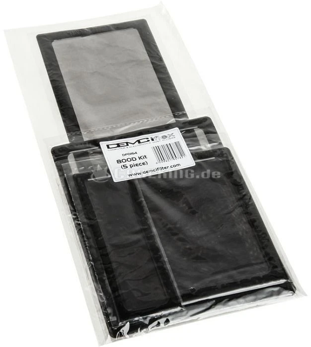 DEMCiflex Staubfilter Set für Corsair 800D schwarz/schwarz