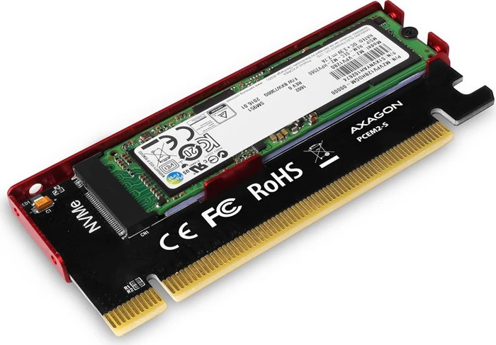 Axagon PCIe -> M.2 PCIe, PCIe 3.0 x16