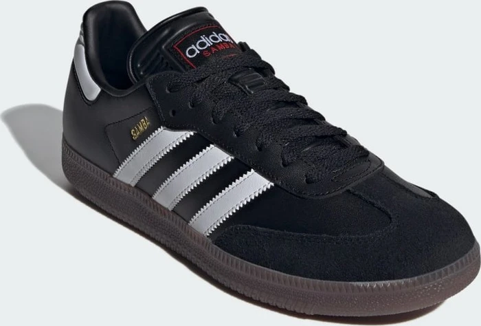 adidas Samba Classic black/feather white/vivid red (Herren)