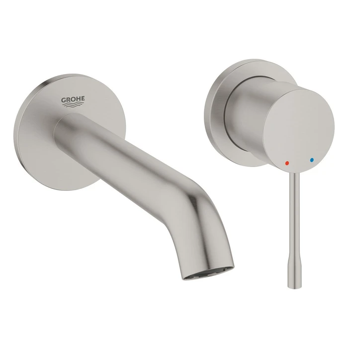 Grohe Essence 2-Loch-Waschbeckenarmatur supersteel