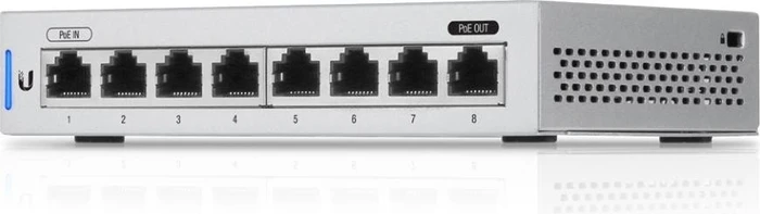 Ubiquiti UniFiSwitch 8 Desktop Gigabit Managed Switch, 8x RJ-45, 12W passiv PoE