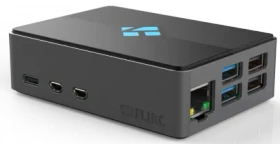 Flirc Gehäuse für Raspberry Pi 5, Kodi Edition, schwarz