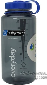 Nalgene Wide Mouth Trinkflasche 1l grau/blau