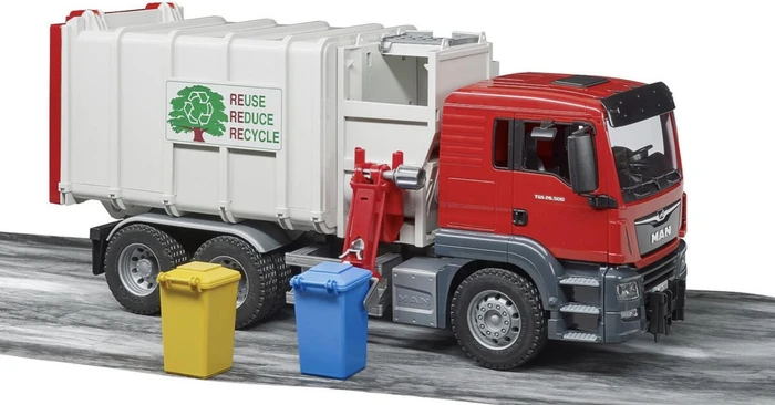 Bruder Profi-Serie MAN TGS Seitenlader Müll LKW
