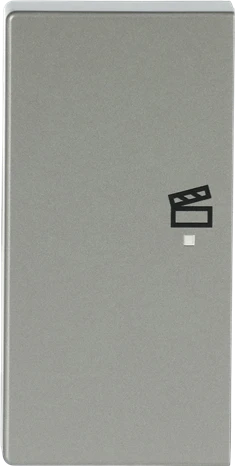 Busch-Jaeger Wippe 2-fach mit Symbol "Szene", edelstahl