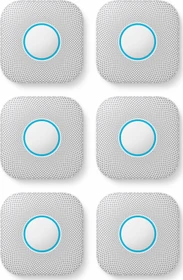 Google Nest Protect (Batterie, 2. Generation), 6er-Pack, Brandmelder