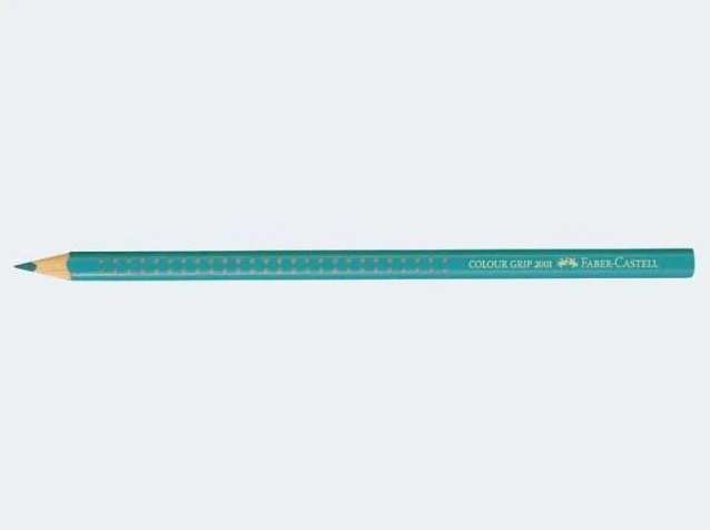 Faber-Castell Colour Grip Buntstift kobaltgrün, 12er-Pack