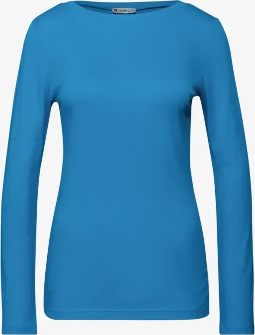 Street One Basic Shirt langarm polaris blue (Damen)
