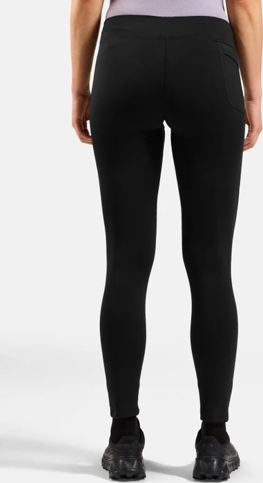 Odlo Essentials Warm Tights Laufhose lang schwarz (Damen)