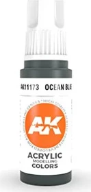 AK-Interactive 3rd Gen Acrylic Colors Acrylic Modelling Colors ocean blue, 17ml