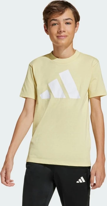 adidas Essentials T-Shirt kurzarm powder yellow/white (Junior)