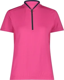 CMP Bike T Half Zip Trikot kurzarm fuxia (Damen)