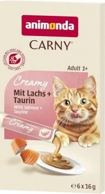 animonda Carny Creamy, mit Lachs und Taurin, 90g (6x 15g)
