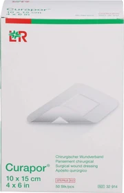 Lohmann & Rauscher Curapor Wundverband steril chirurgisch, 10 x 15cm, 50 Stück