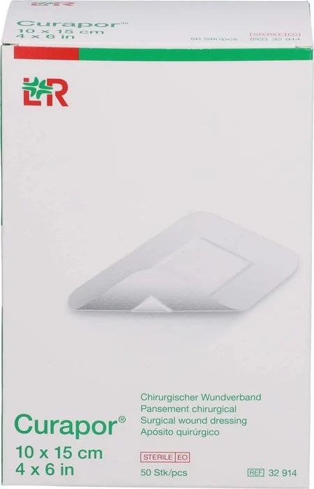 Lohmann & Rauscher Curapor Wundverband steril chirurgisch, 10 x 15cm, 50 Stück
