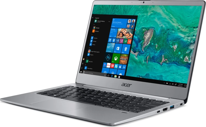 Acer Swift 3 SF313-51-59SZ, silber, Core i5-8250U, 8GB RAM, 256GB SSD, DE