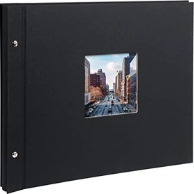 Goldbuch Schraubalbum Bella Vista 39x31 weiße Seiten schwarz