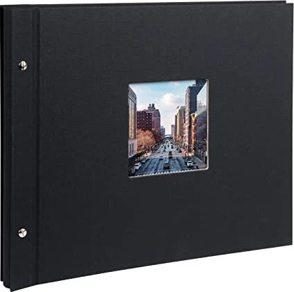 Goldbuch Schraubalbum Bella Vista 39x31 weiße Seiten schwarz