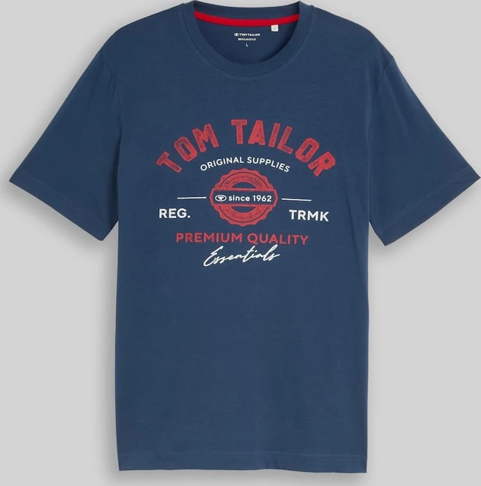 Tom Tailor Logo-Print T-Shirt kurzarm (Herren)