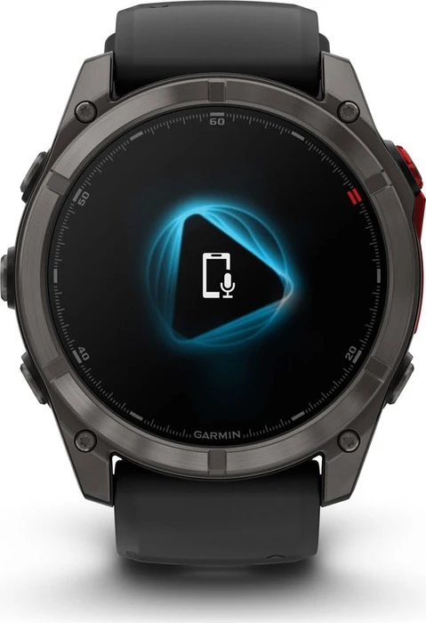 Garmin Fenix 8 Pro 51mm MicroLED carbon grey dlc titanium/black-pebble grey silicone