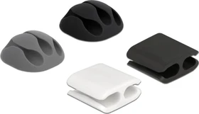 DeLOCK Kabelhalter und Kabelclip Set, 4 Stück