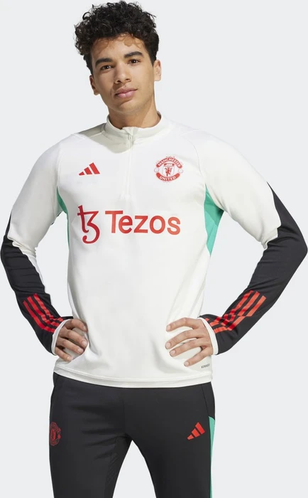 adidas Manchester United Tiro 23 Funktionsshirt langarm core white (Herren)