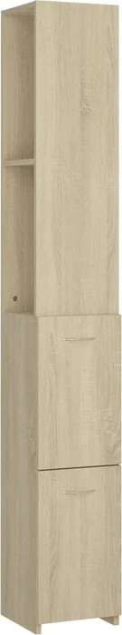 vidaXL Bad Hochschrank 25x26.5x170cm sonoma-eiche