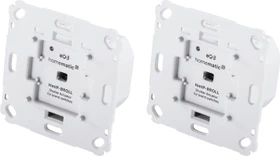 eQ-3 Homematic IP Rollladenaktor für Markenschalter, Rolllädensteuerung, 2er Set (151322A0_X2)