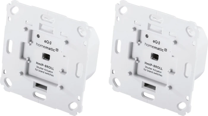 eQ-3 Homematic IP Rollladenaktor für Markenschalter, Rolllädensteuerung, 2er Set