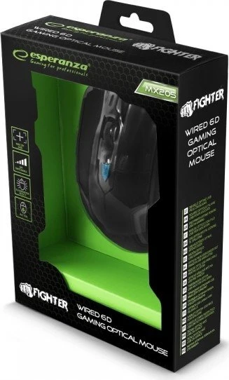 Esperanza MX205 Fighter 6D blau, USB