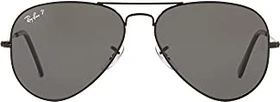 Ray-Ban RB3025 Aviator Total Black polished black/black polarised