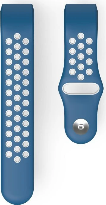 Hama Ersatzarmband Sport für Fitbit Charge 3/4 blau/grau