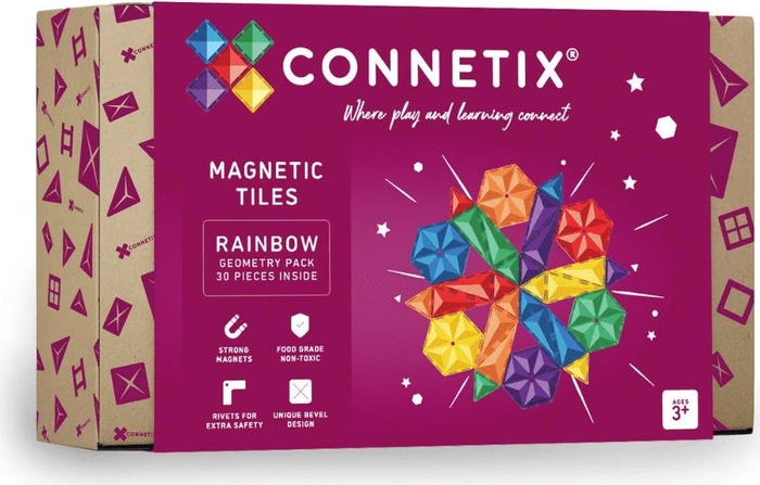 Connetix 30 Rainbow Geometry Pack